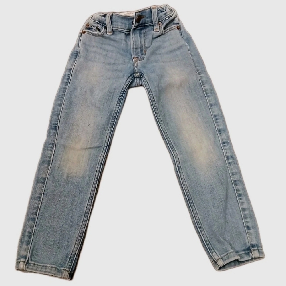 Abercrombie Kids Skinny Jeans Boys Size: 5-6 Regular Light Wash Adjustable Waist